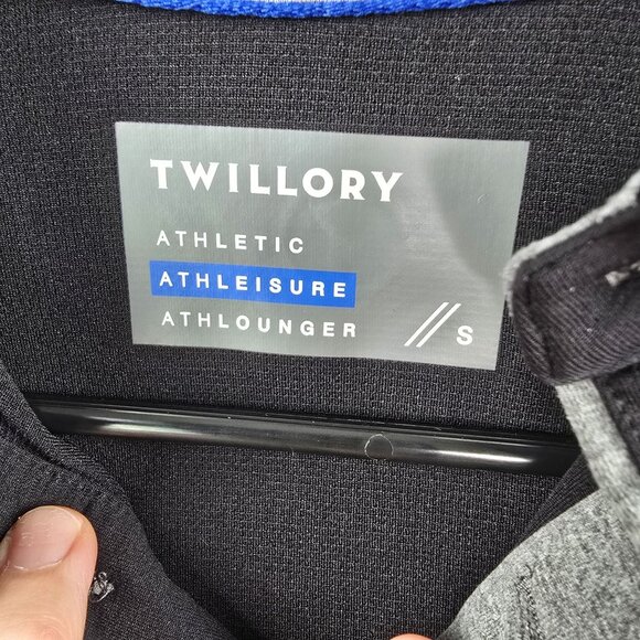 Twillory Black Long Sleeve Athleisure Shirt S Polyester - Picture 4 of 8